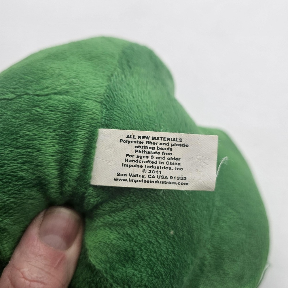 Impulse Industries Day Of Dead Skull Plush Stuffed Toy 8" Green Halloween - Picture 6 of 8